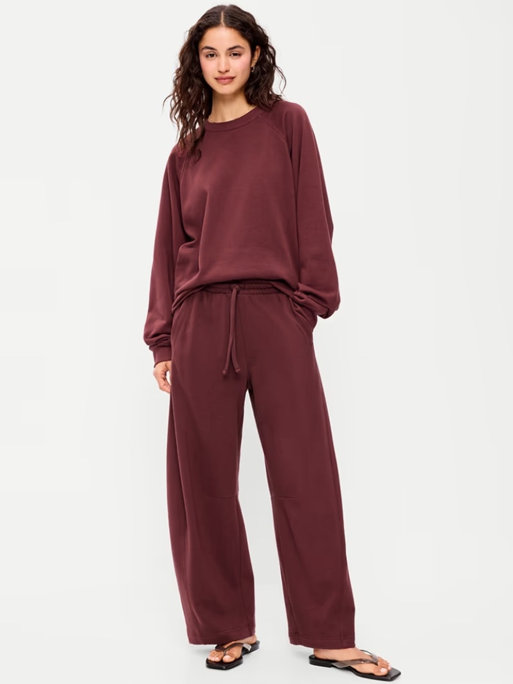 NWT Old Navy Mid-Rise SoComfy Barrel Sweatpants